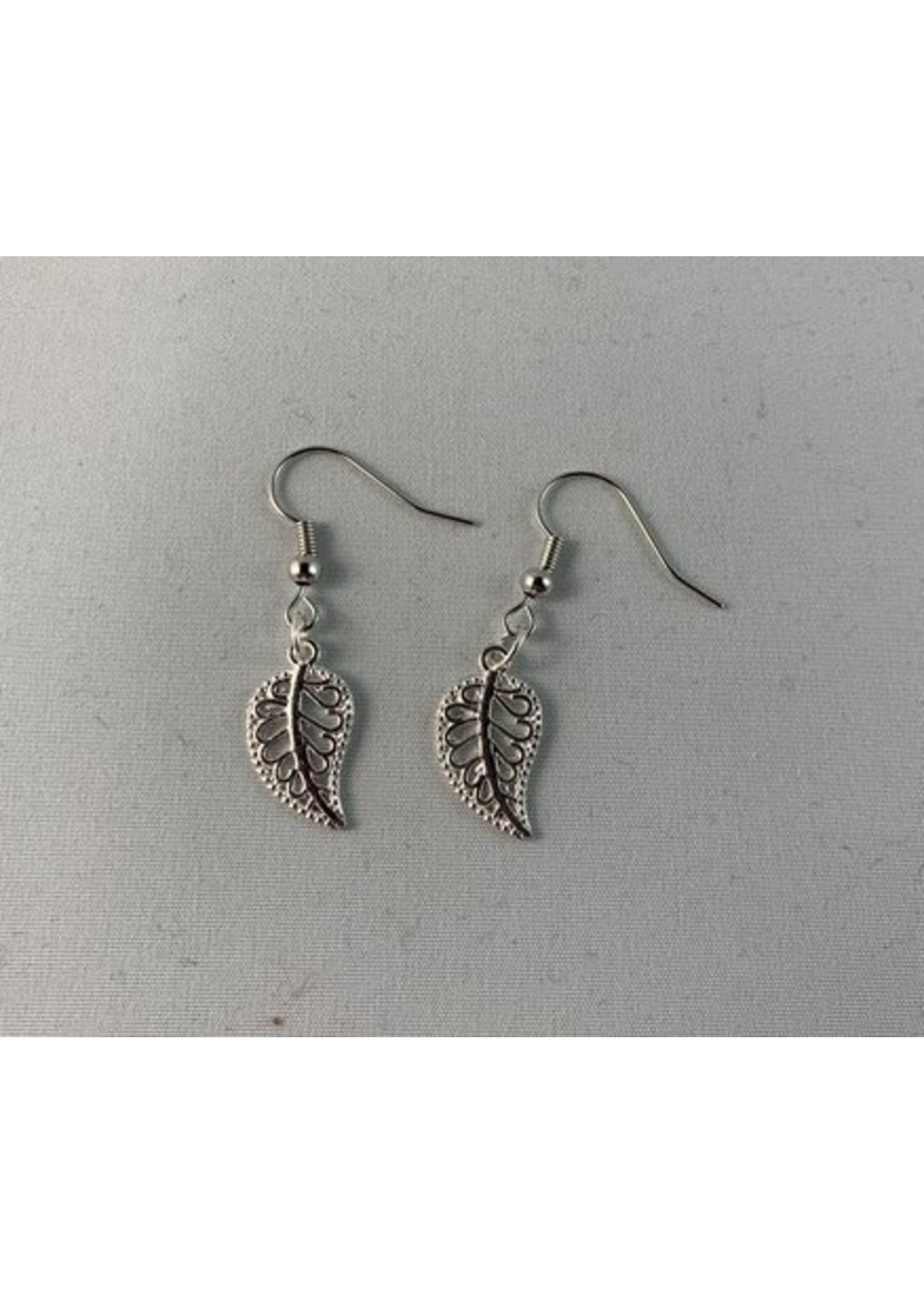 Earrings Silver Leaf