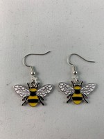 Earrings Silver Bumblebee