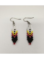Beaded Feather Earrings (SOLD)