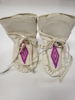 Baby Moccasin with Pink Beaded Diamond (SOLD)