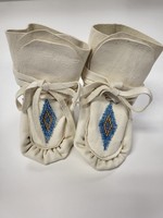 Baby Moccasin with Blue Beaded Diamond (SOLD)