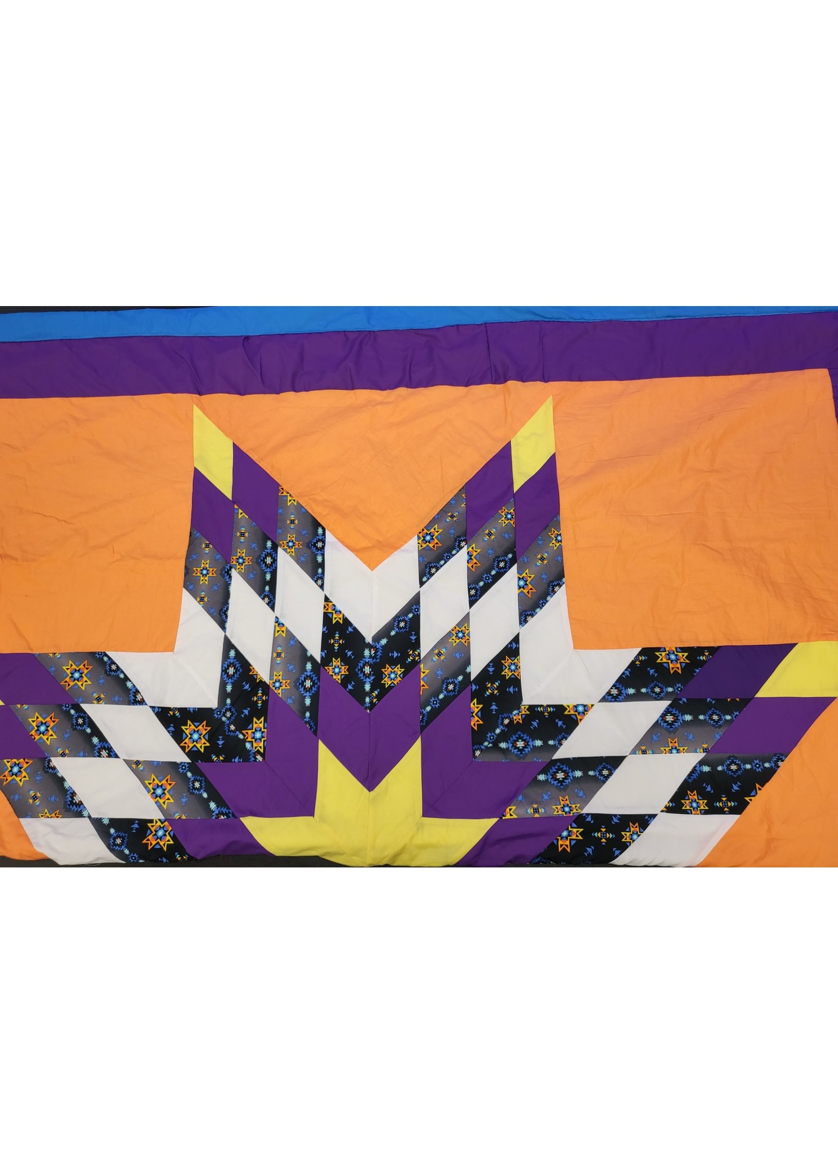 Starblanket - Queen Size (Blue/Purple/Yellow/Orange/Dark Print)