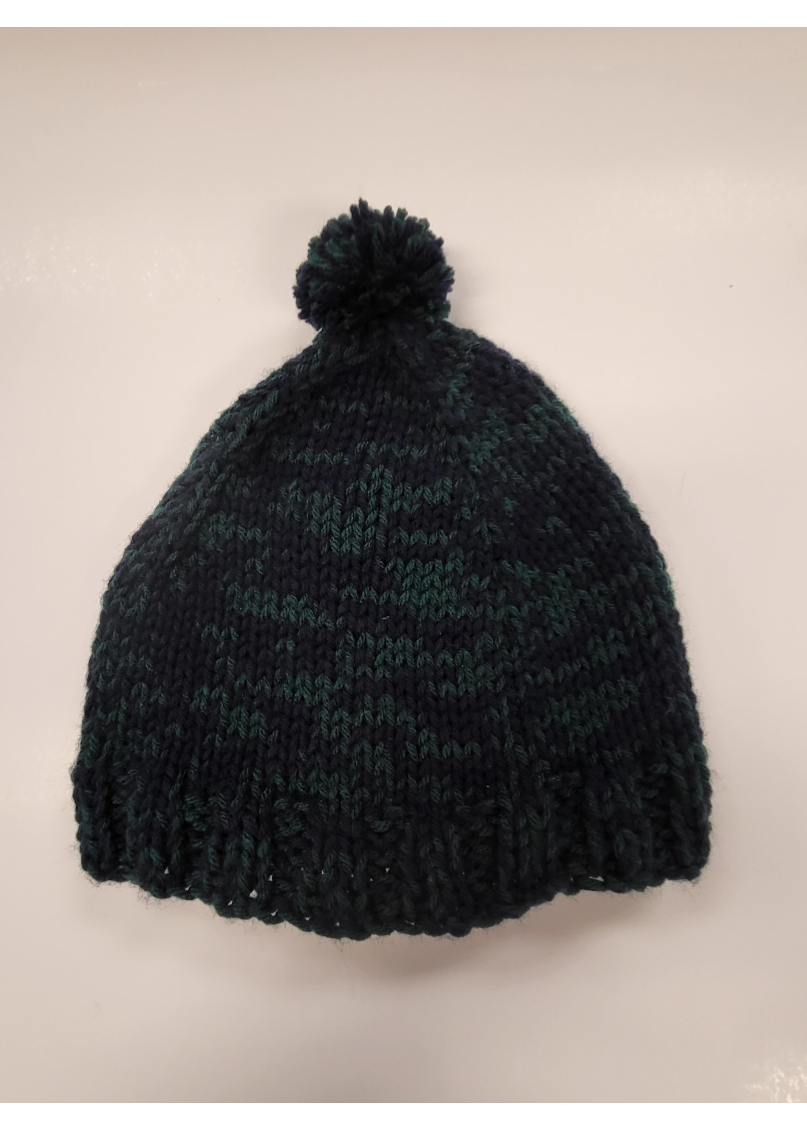 Knitted Toque Black/Green (SOLD)