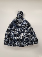 Knitted Toque Black/White/Gray