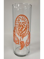 Orange Wolf Dream Catcher Vase