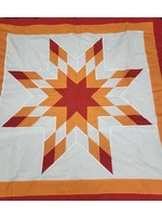 Baby Starblanket (orange, red, white)