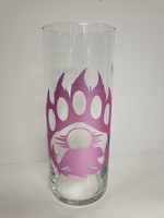 Sparkle Bear Paw Light Pink Vase