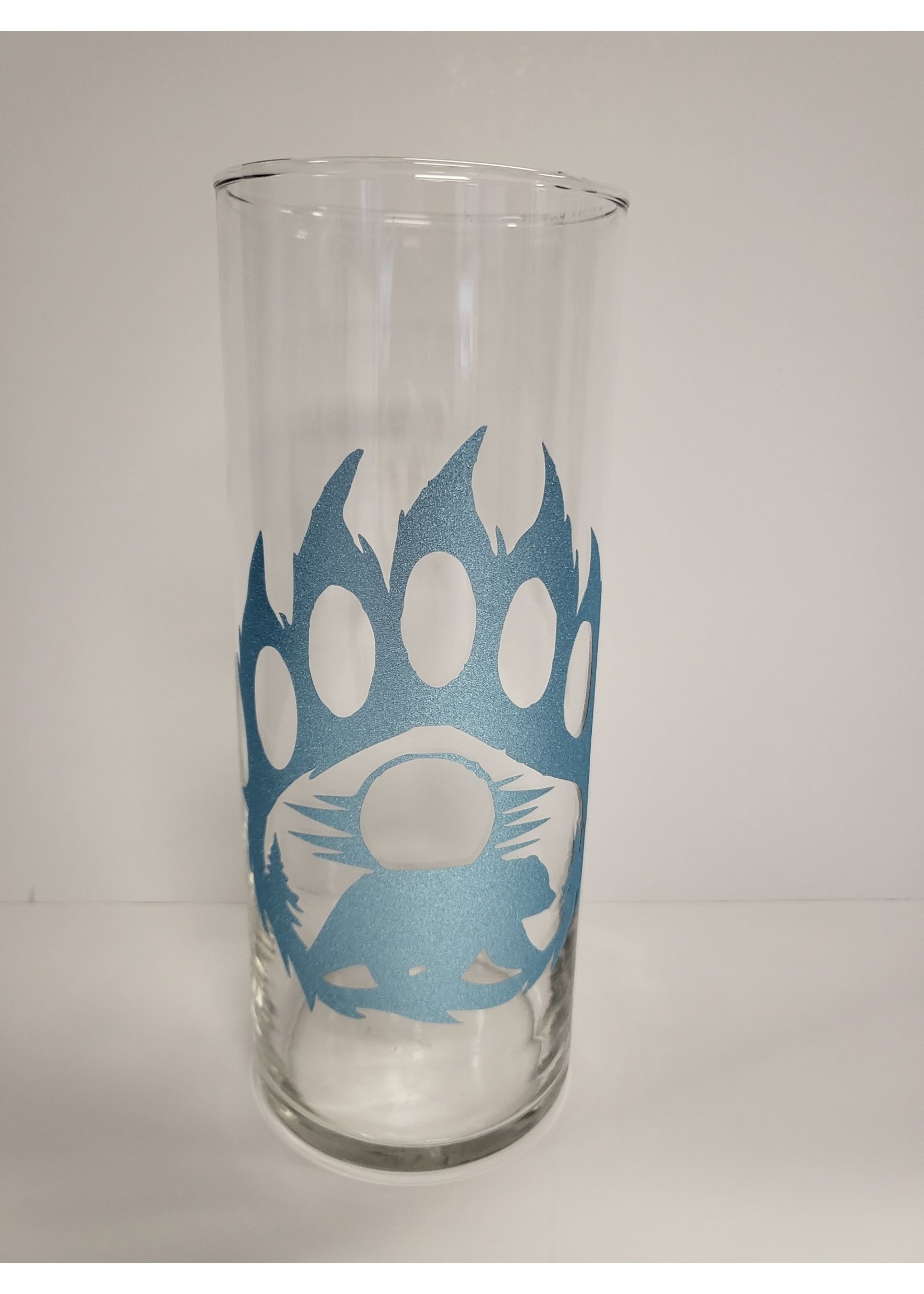 Sparkle Bear Paw Light Blue Vase