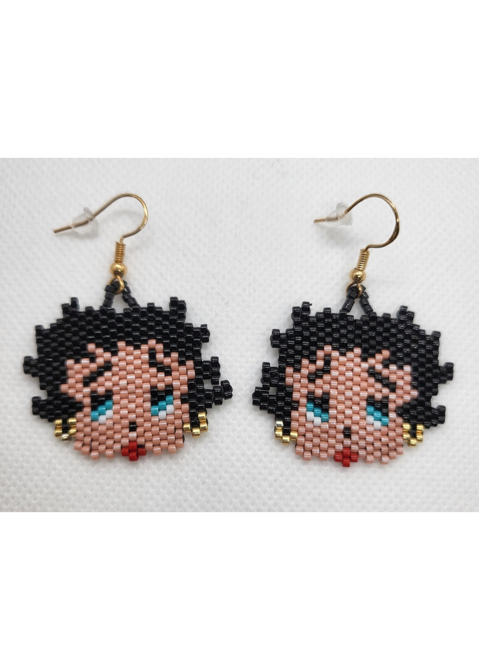 Beaded Betty Boop Earrings