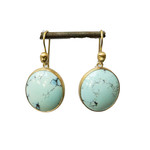 HANNAH BLOUNT Golden Hills Turquoise Earrings