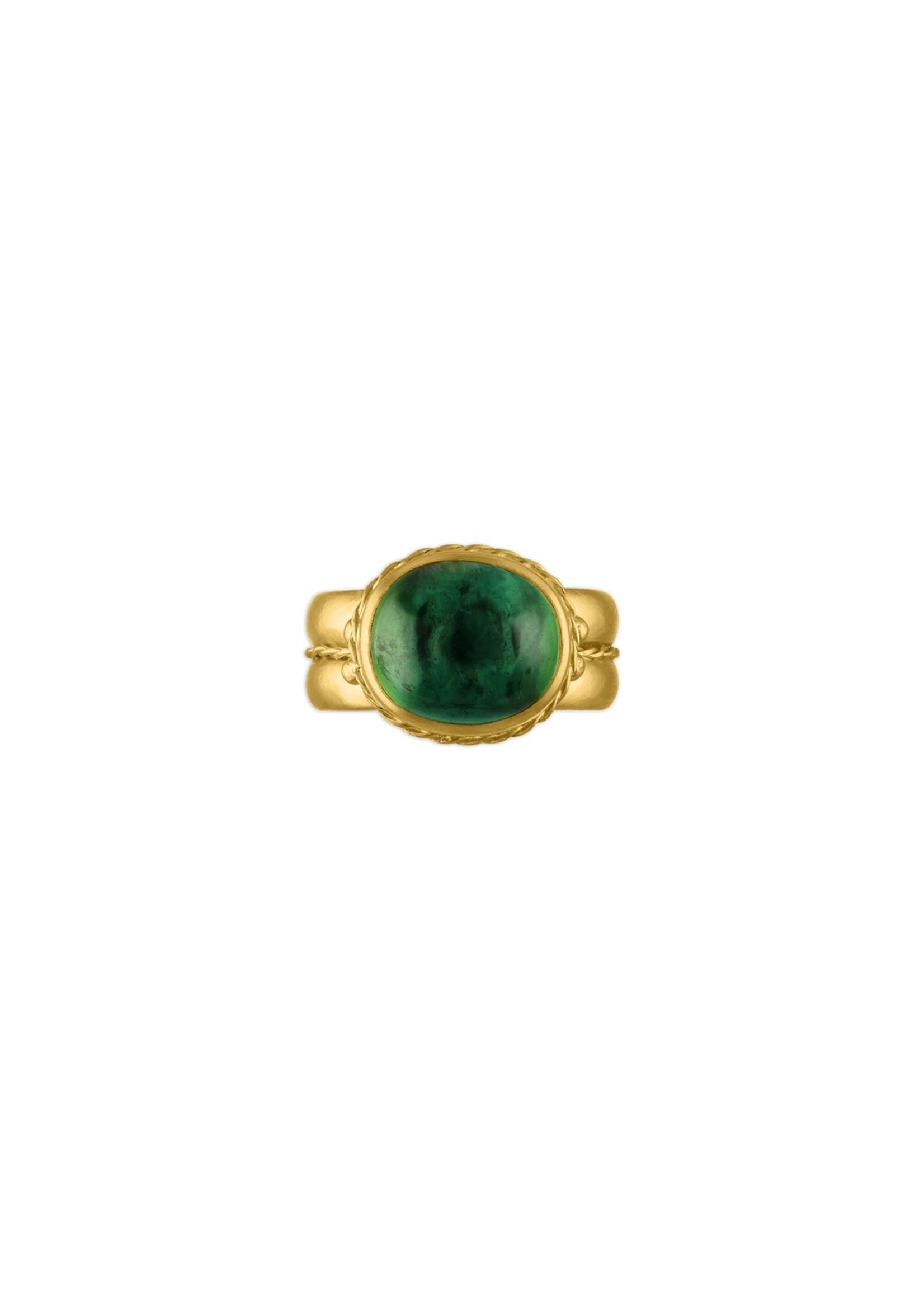 PROUNIS Green Tourmaline Nauta Ring