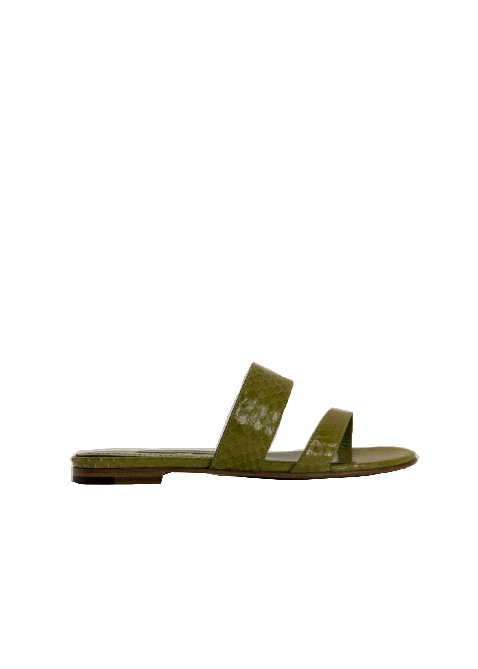 MANOLO BLAHNIK Serrato Slide Sandals O10