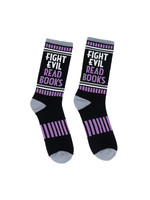 Out of Print Fight Evil, Read Books Gym Socks - Adult
