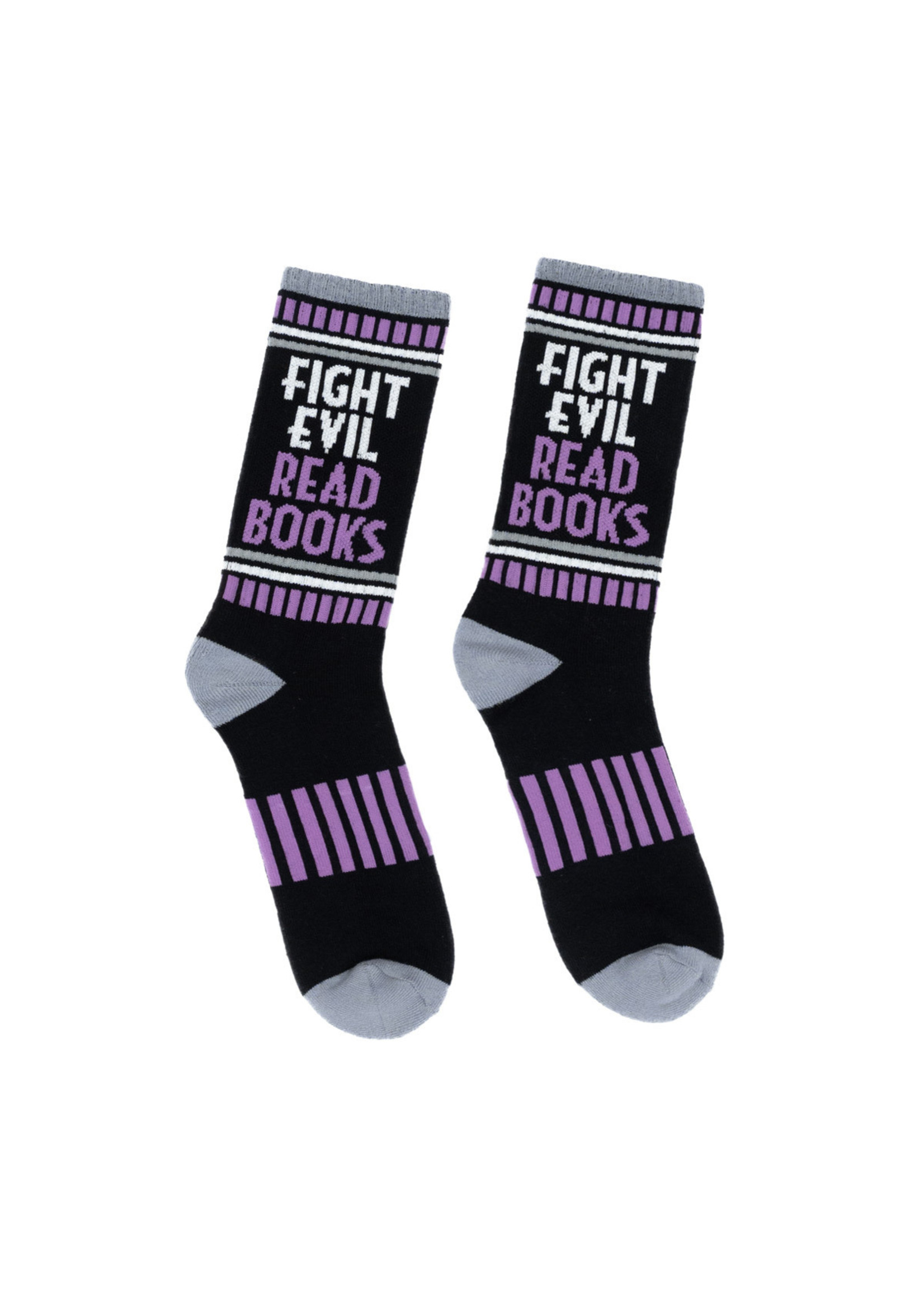 Out of Print Fight Evil, Read Books Socks - Adult