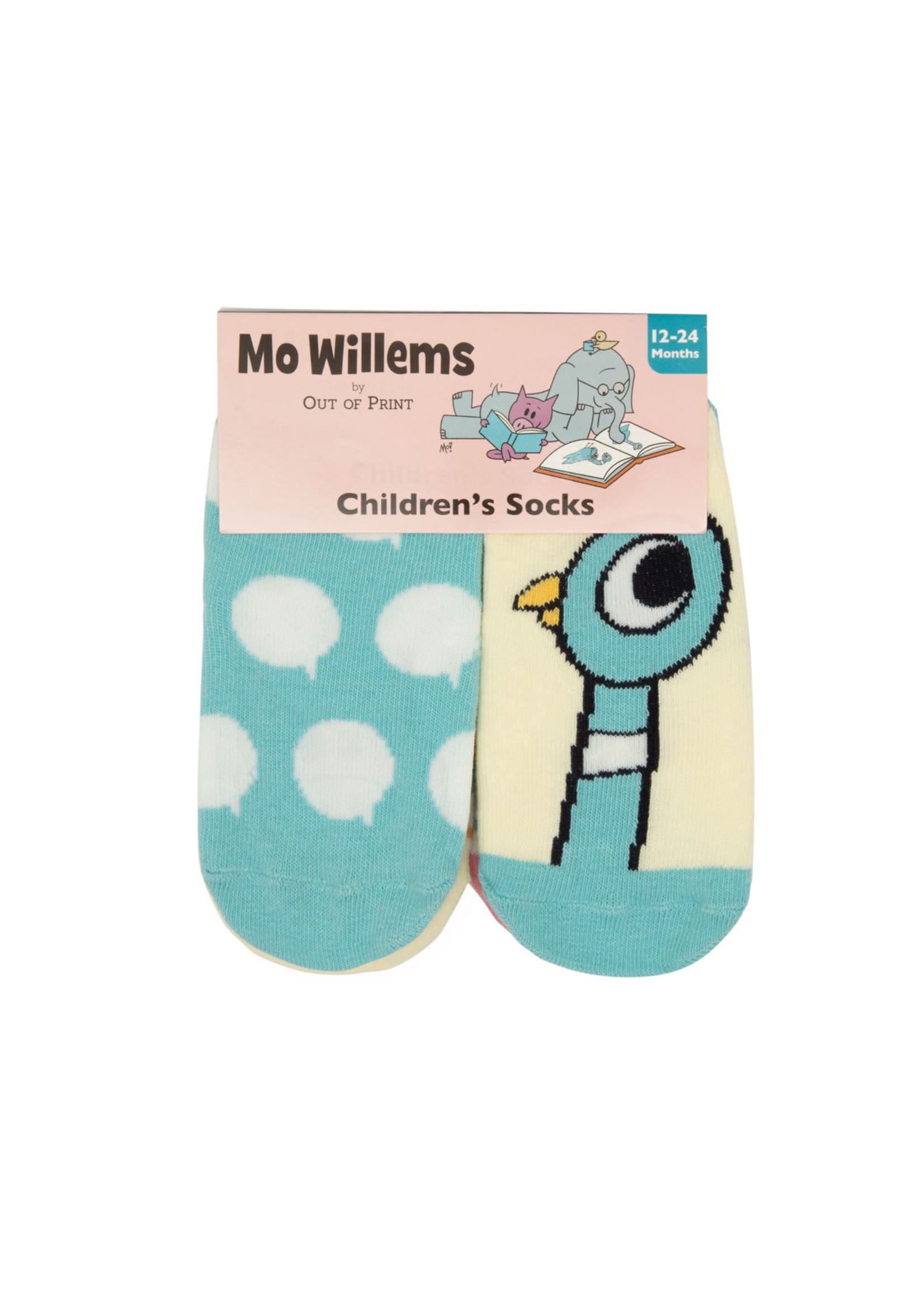 Out of Print Mo Willems Socks - Kids, Pack of 4