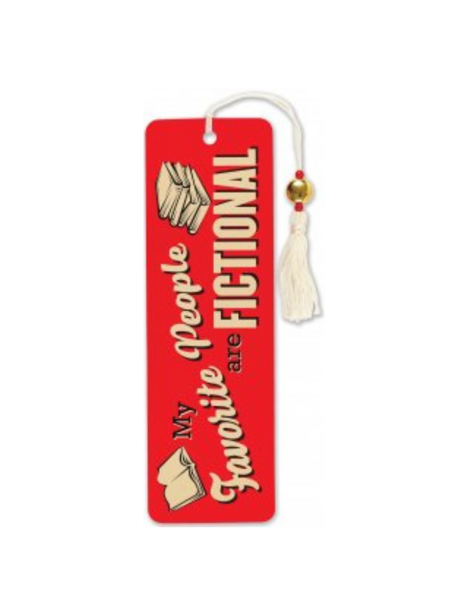 Beaded Bookmark My Favorite People Are Fictional Bookmark, The
