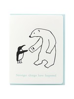 Dogwood Letterpress Stranger Things Have Happened Greeting Card