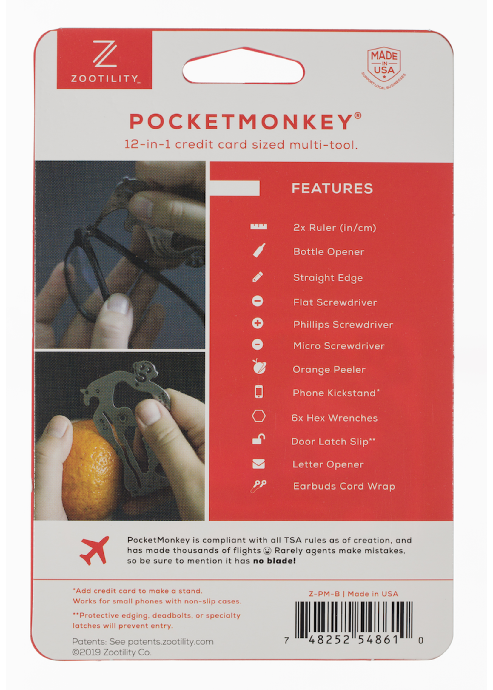 Zootility Tools Pocket Monkey Multi Tool