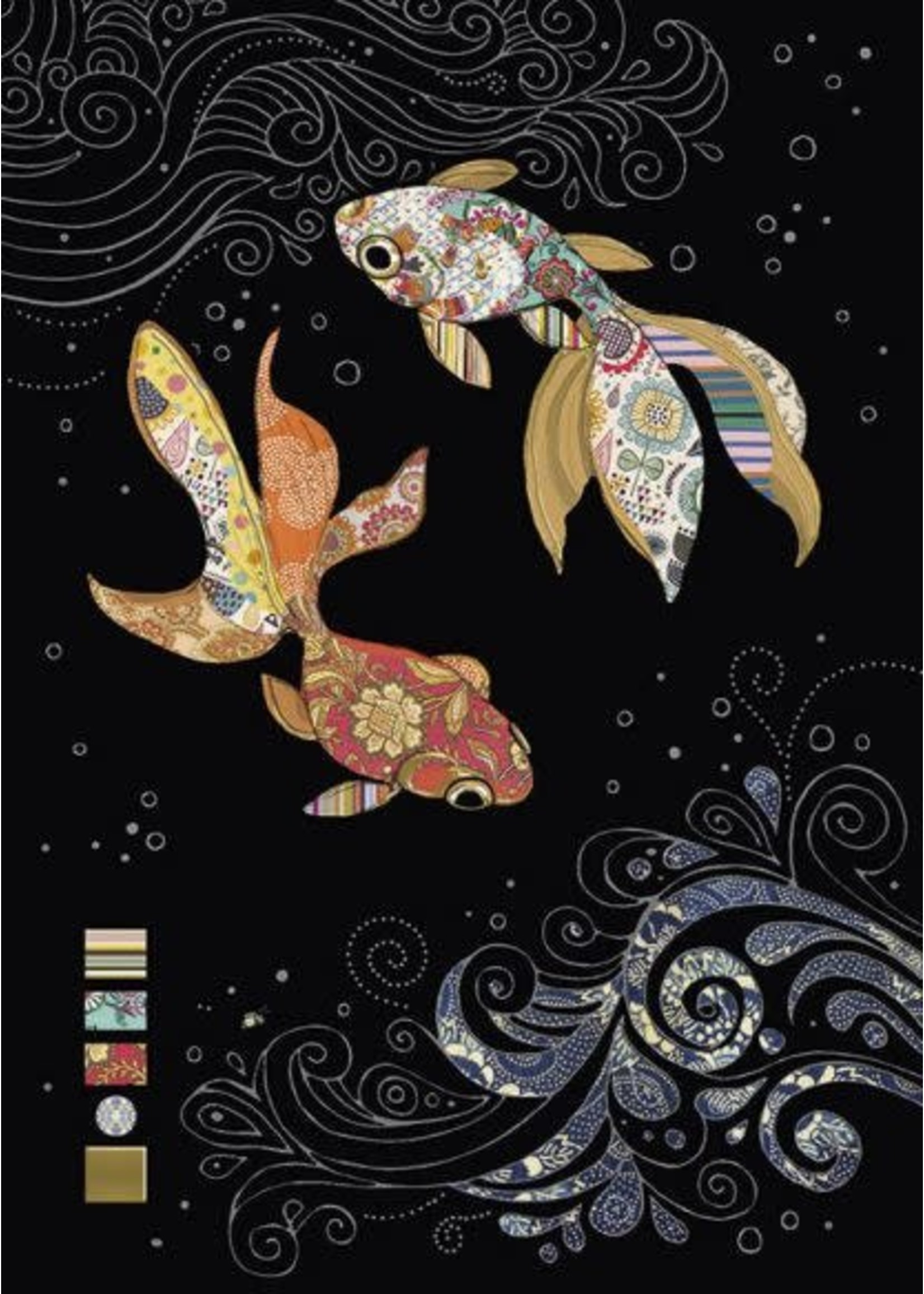 Bug Art Jewels - Two Fantail Fish