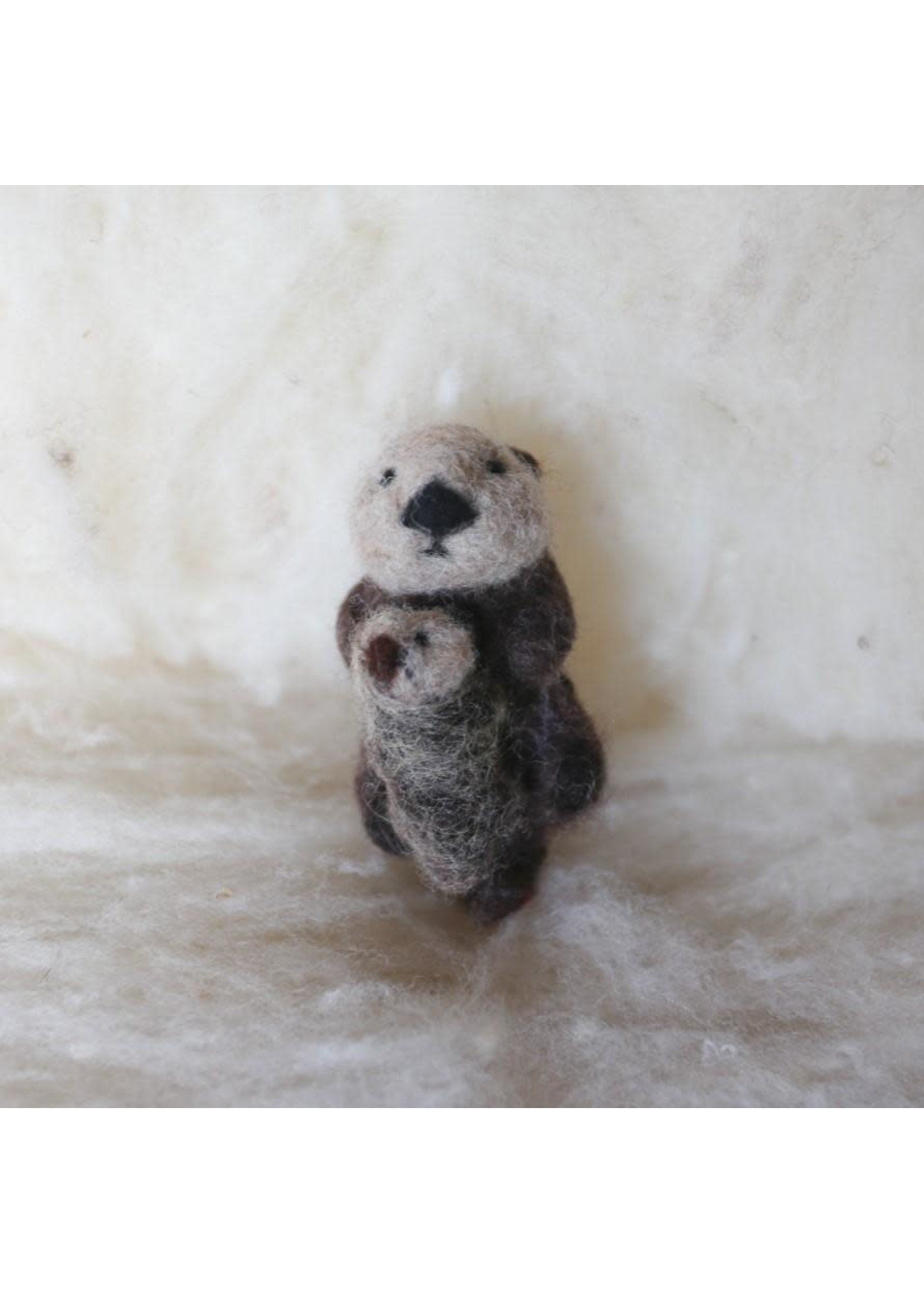 Spectacled Bear Sea Otter with Pup Ornament