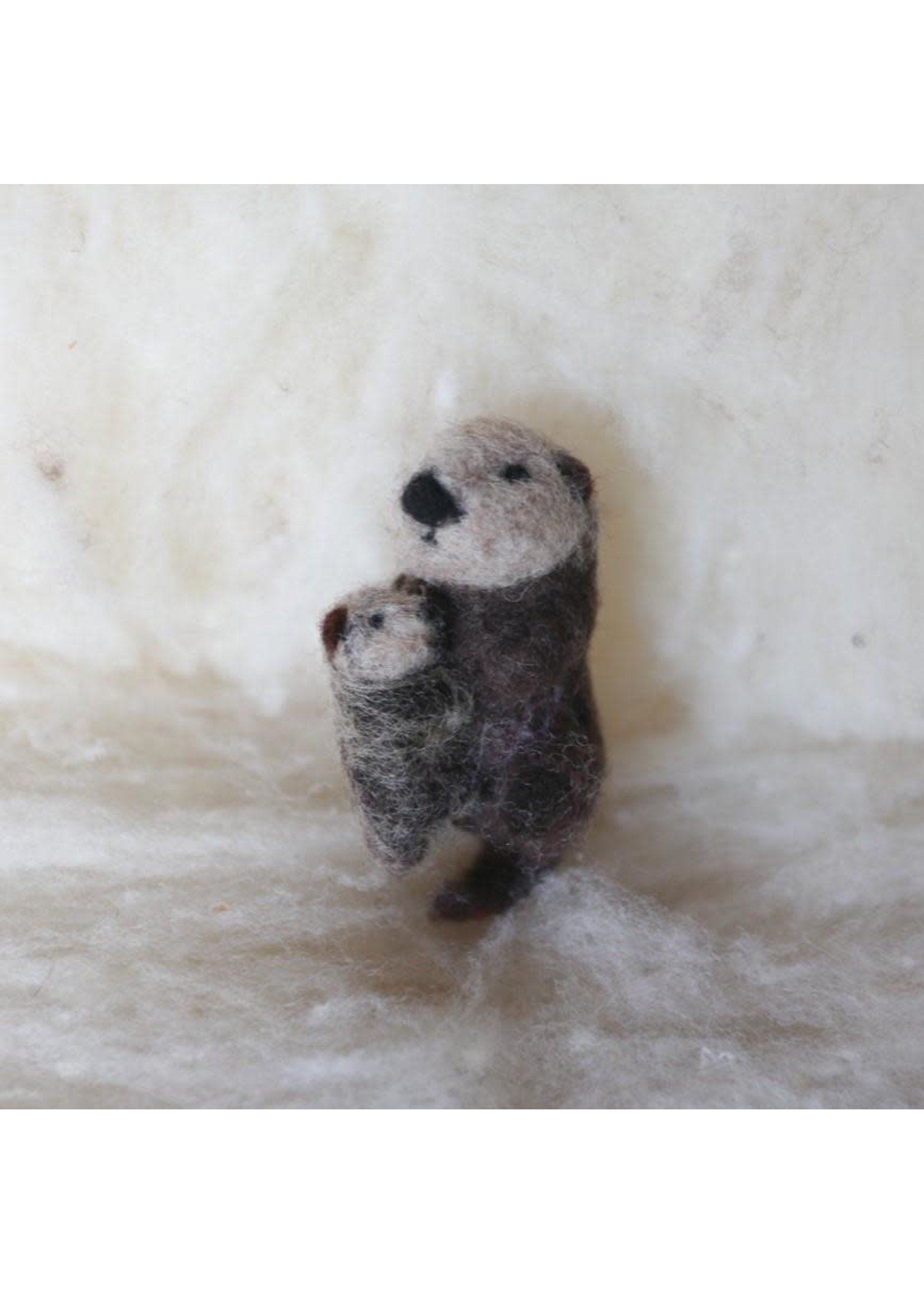 Spectacled Bear Sea Otter with Pup Ornament