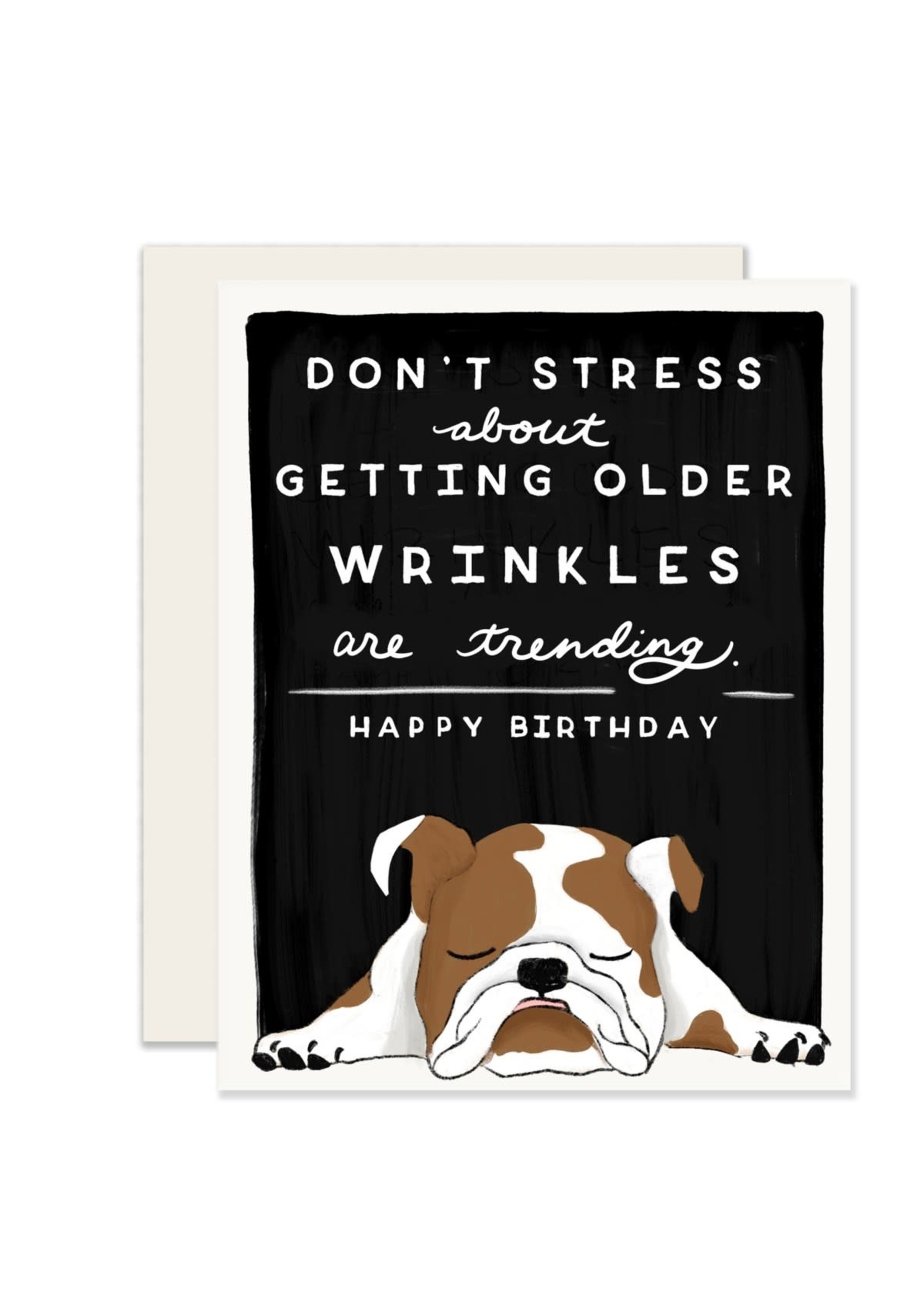 Slightly Stationery Wrinkles English Bulldog
