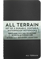 Peter Pauper Press All Terrain: The Waterproof Notebook (3-pack)