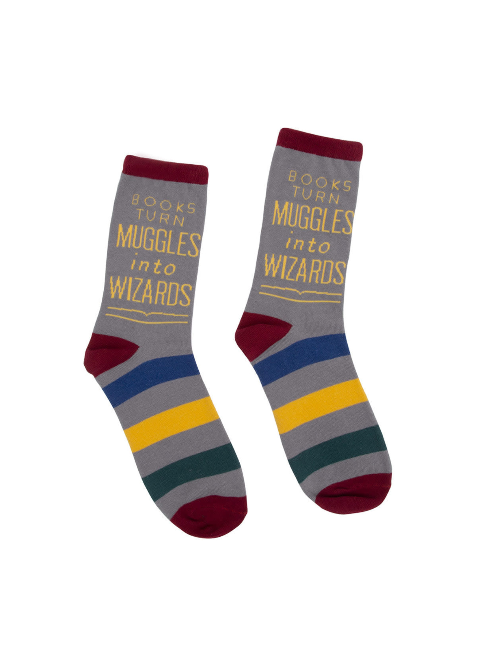 Out of Print Books Turn Muggles Into Wizards Socks
