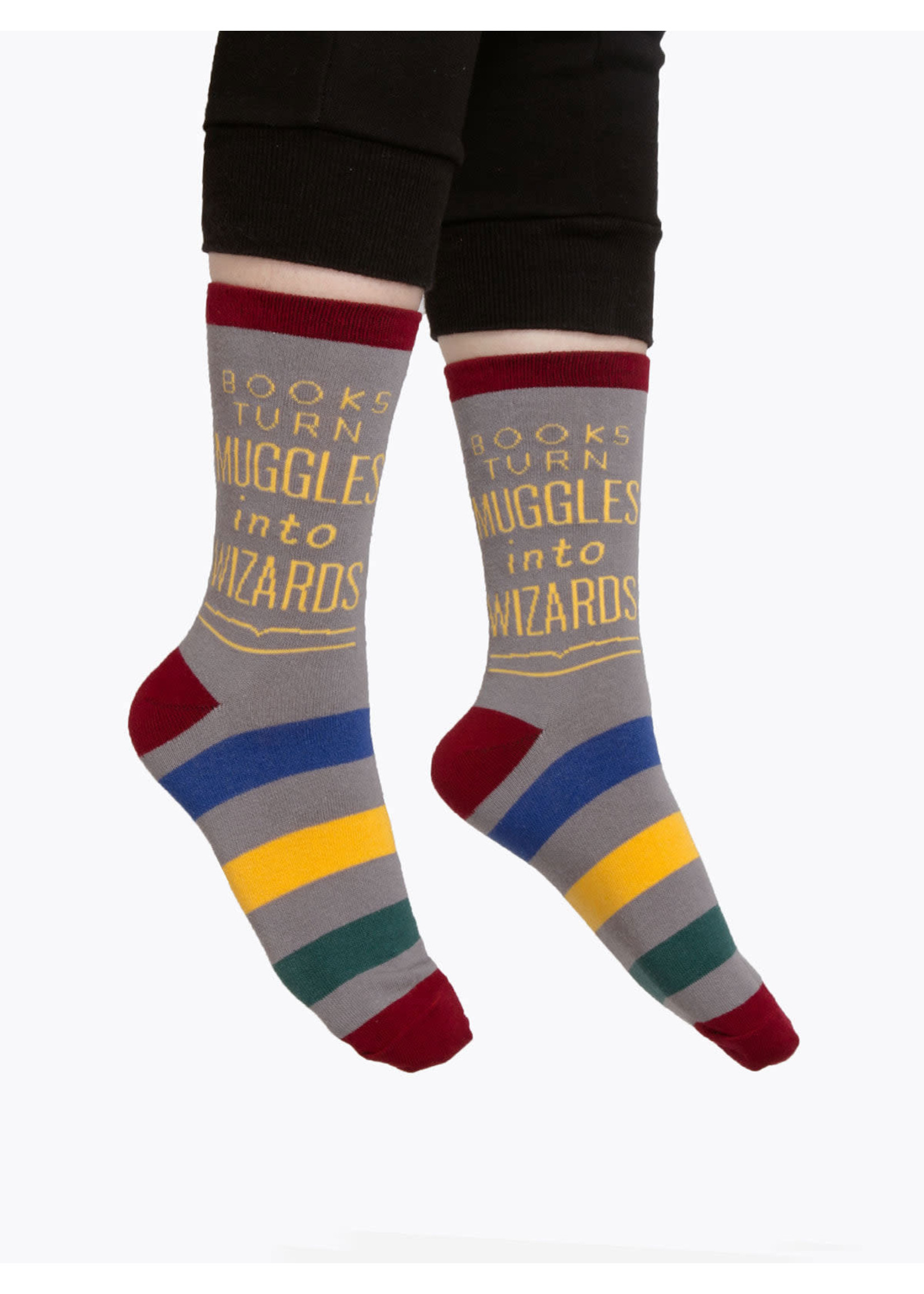 Out of Print Books Turn Muggles Into Wizards Socks