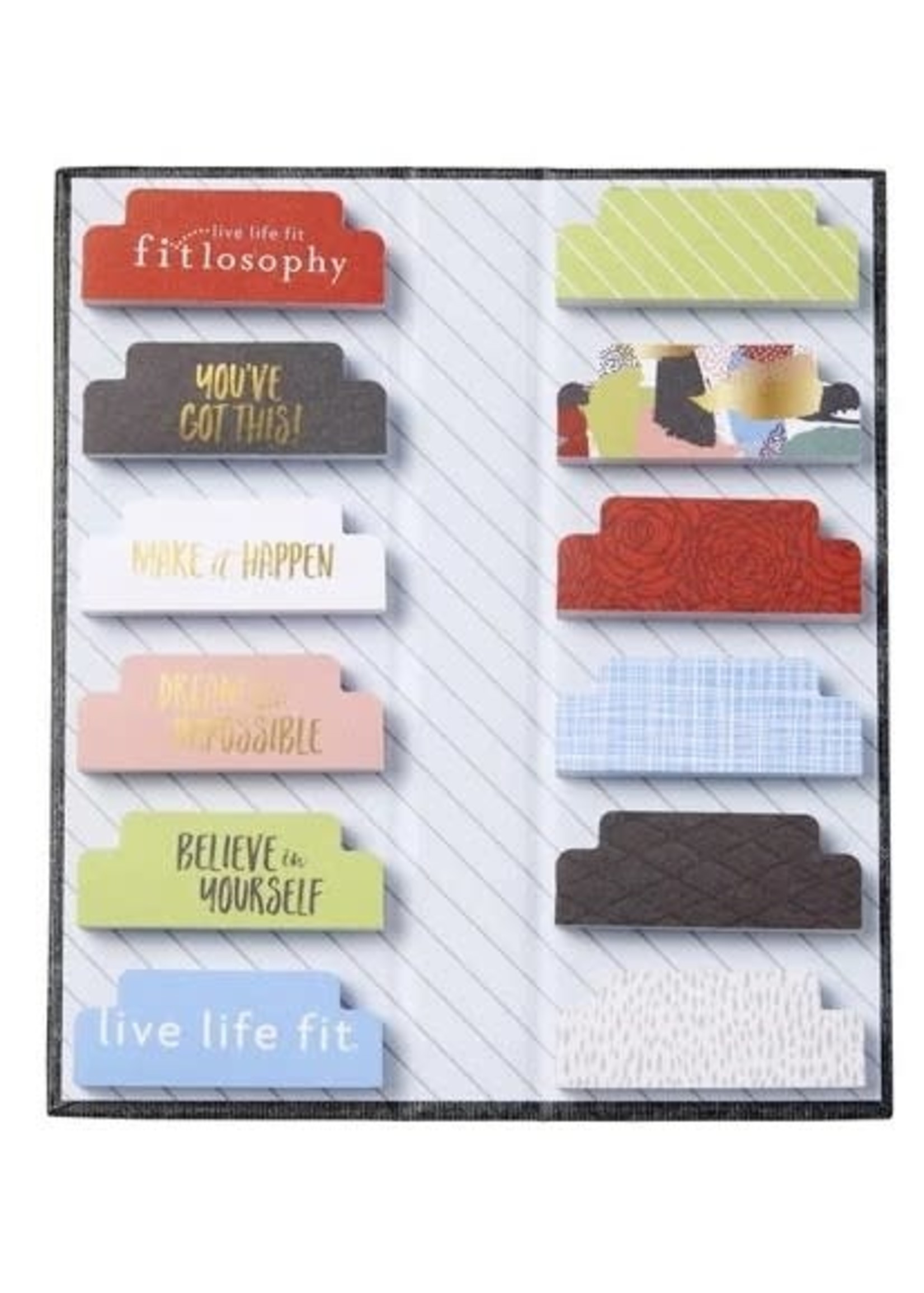 C. R. Gibson Fitlosophy Sticky Note Set