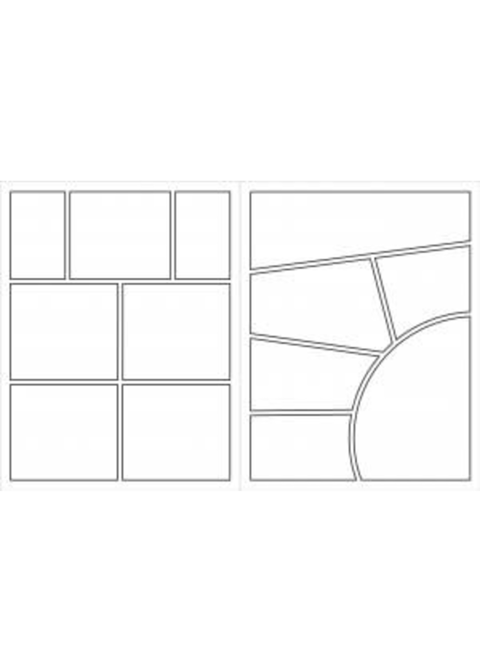 Peter Pauper Press Blank Comic Book (Stencil included)