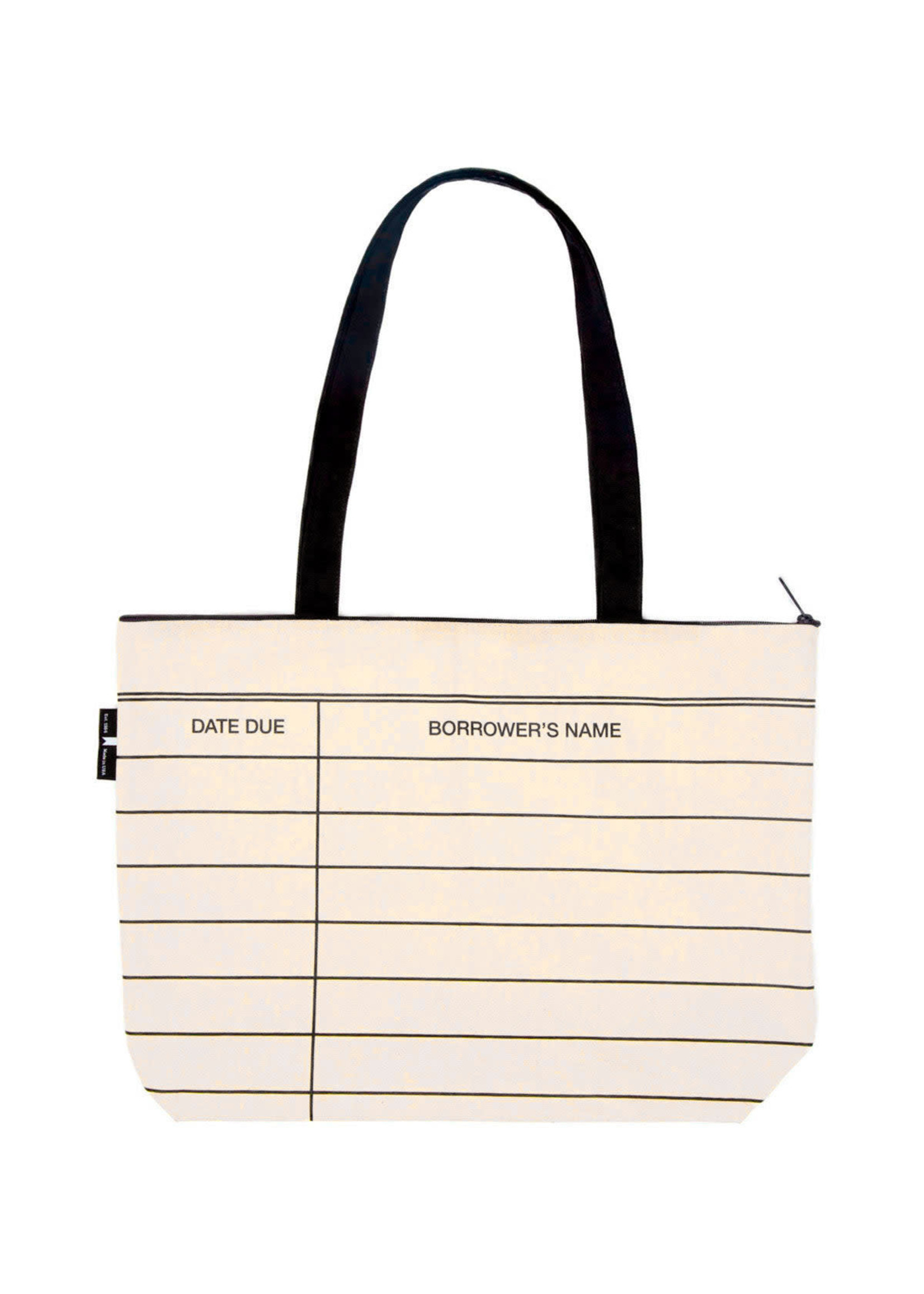 Out of Print Library Card Market Tote