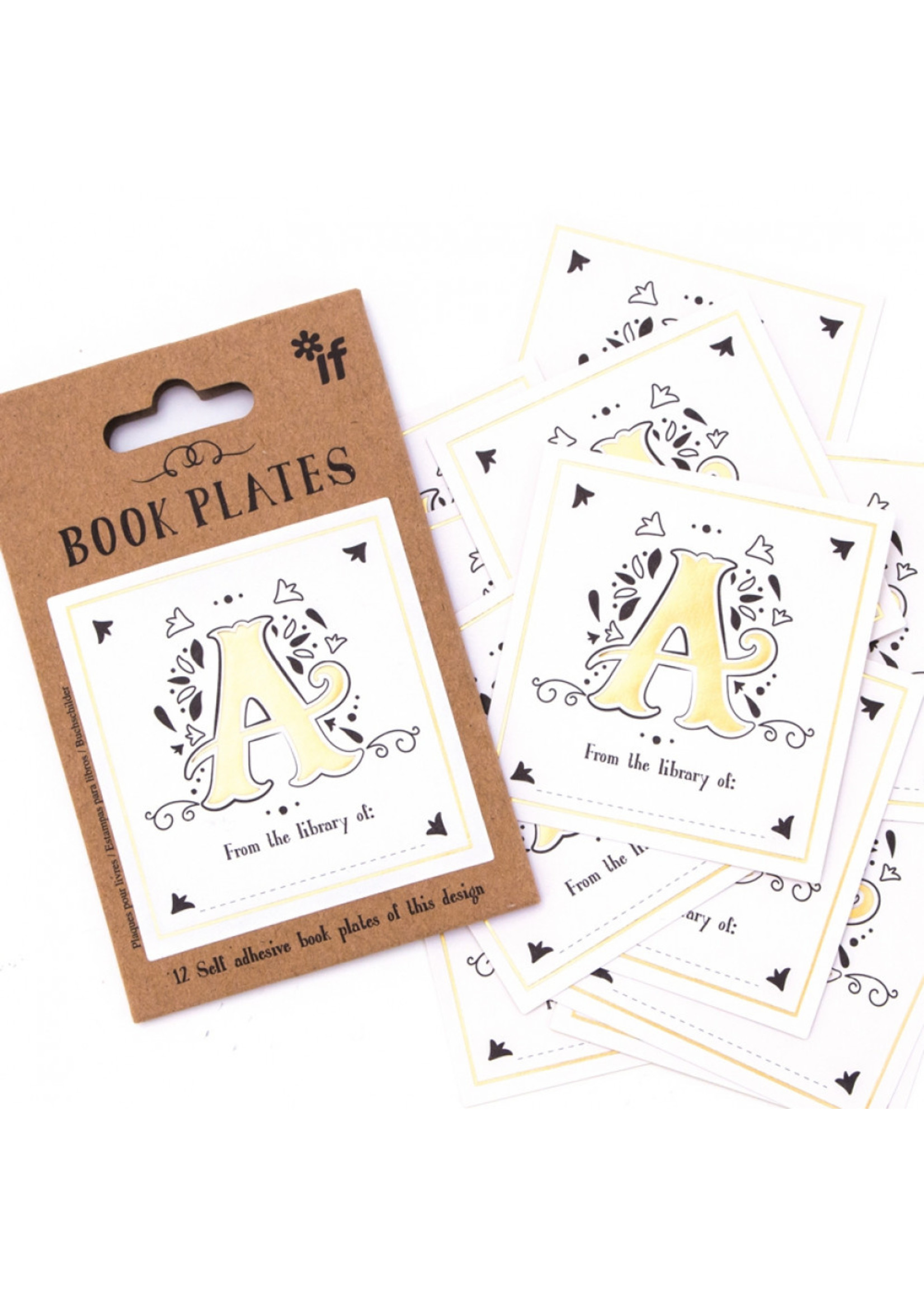If Letter Book Plates - Pack of 12