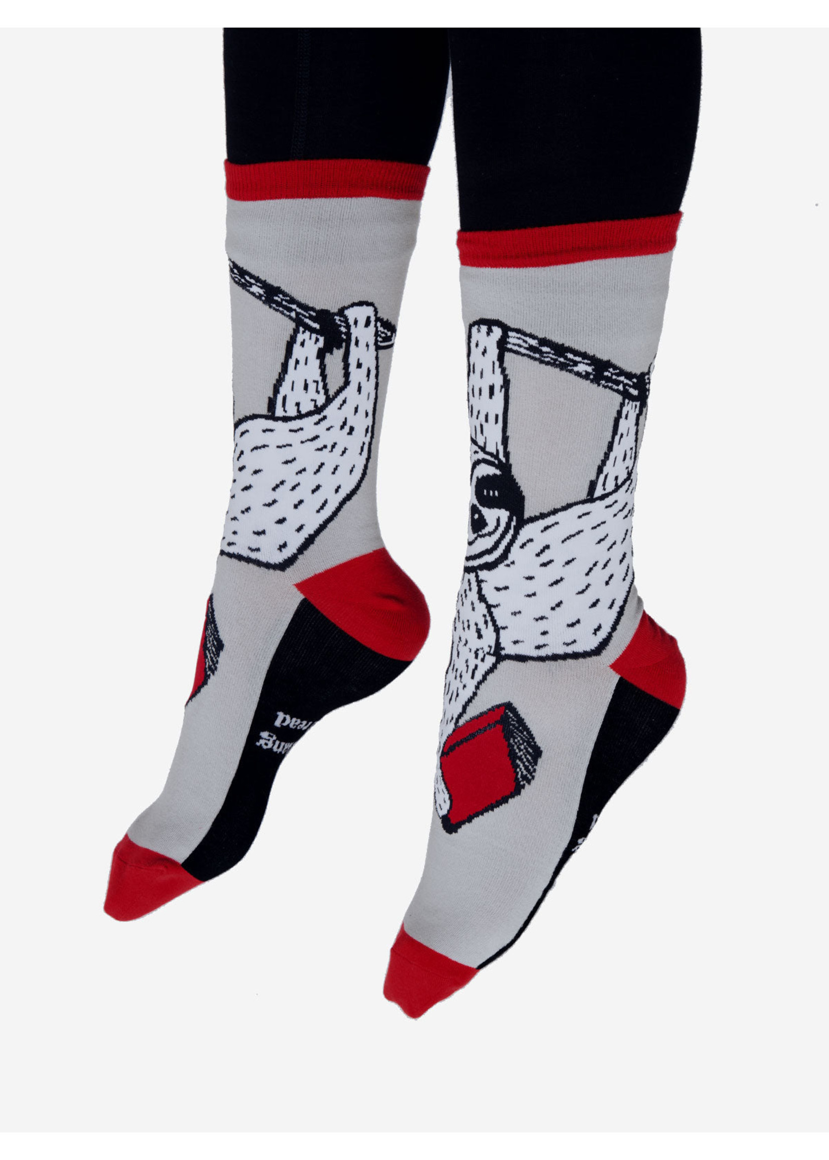 Out of Print Book Sloth Socks - Adult