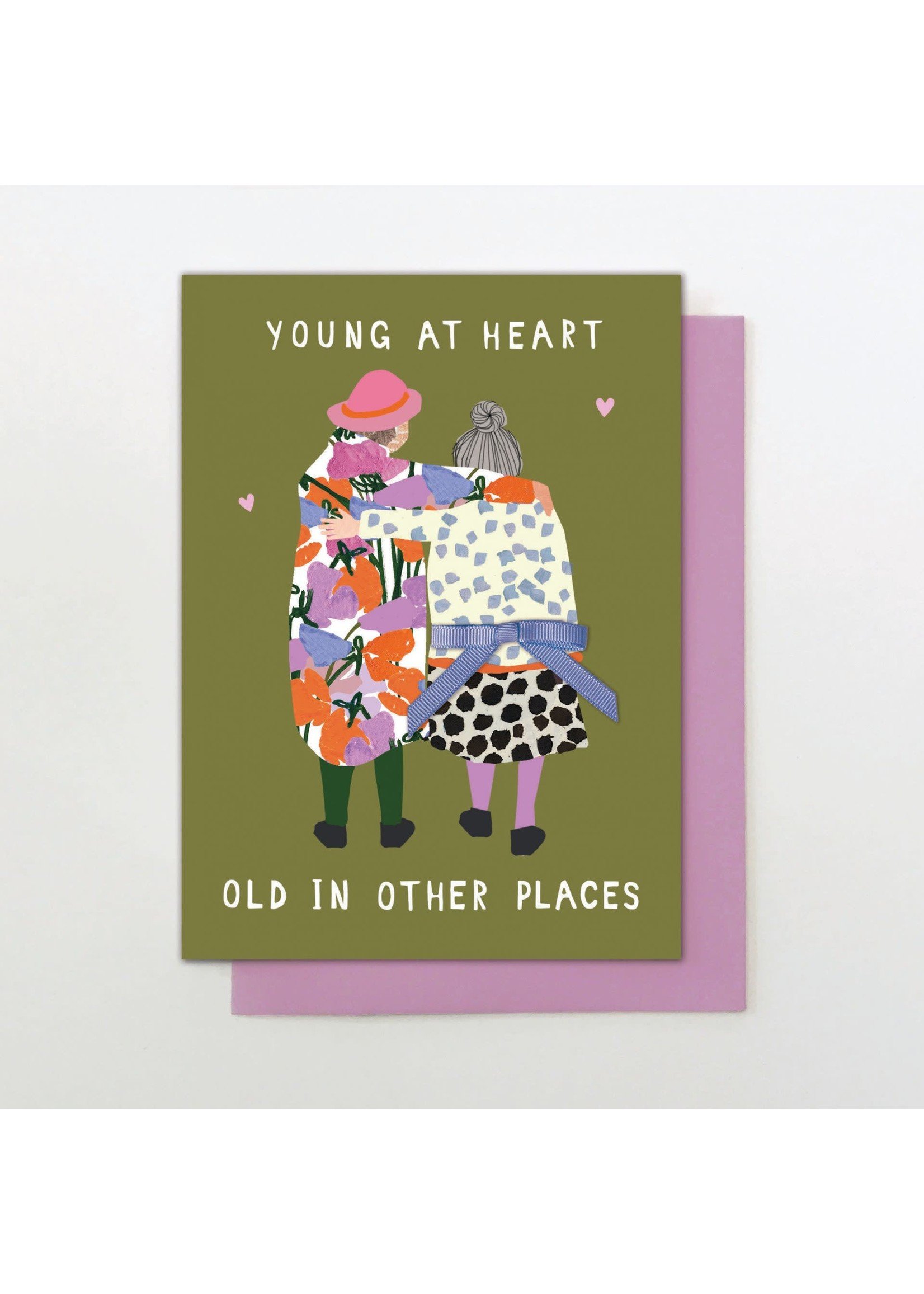 Stop the Clock Design Young at Heart Birthday Greeting Card