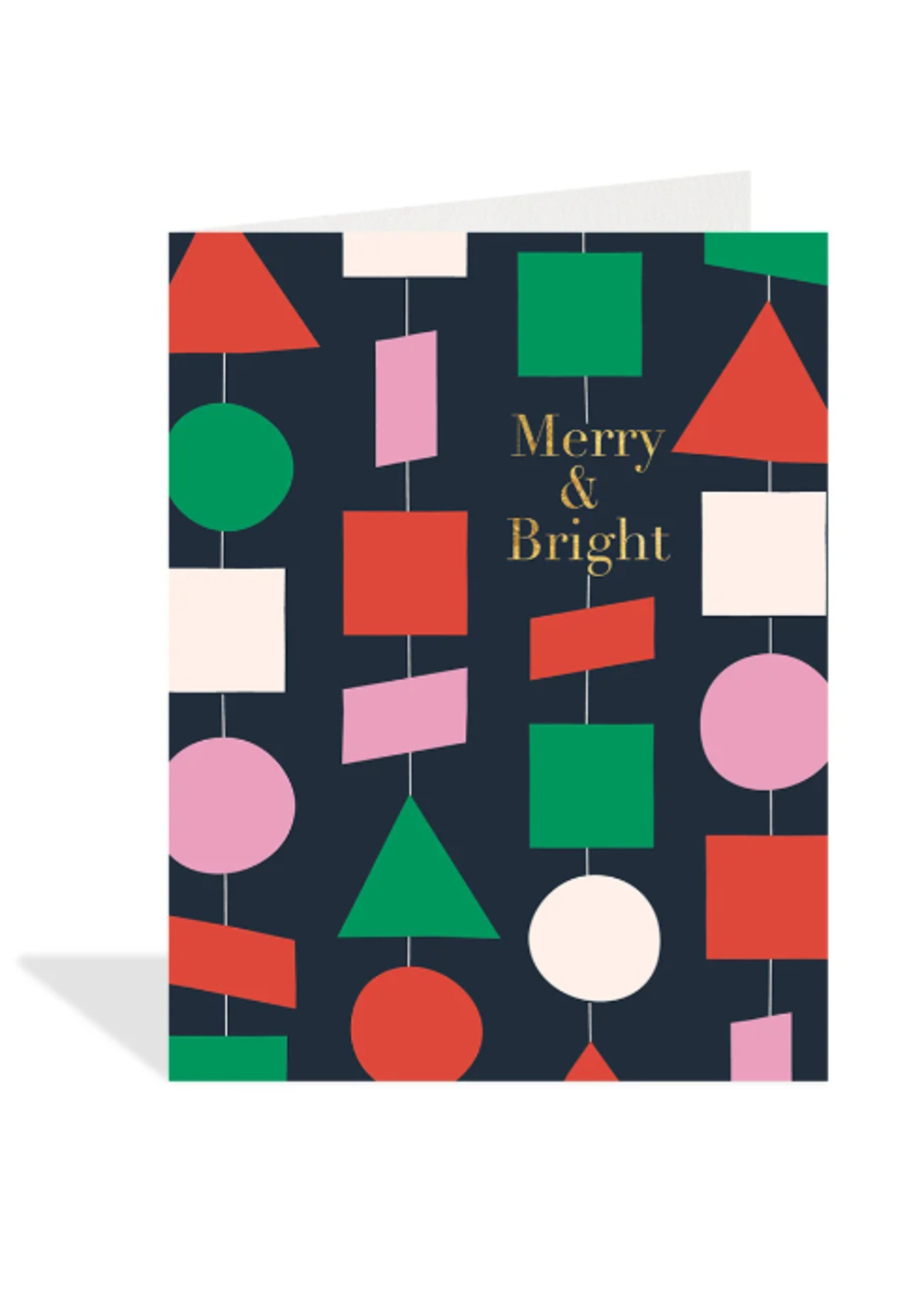 Halfpenny Merry and Bright Ornaments Pack of Five Greeting Cards