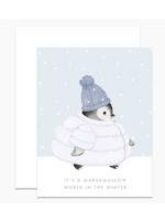 Dear Hancock Its A Marshmallow World in the Winter Greeting Card