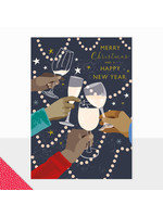 Laura Darrington Design Merry Christmas and a Happy New Year Cheers Greeting Card