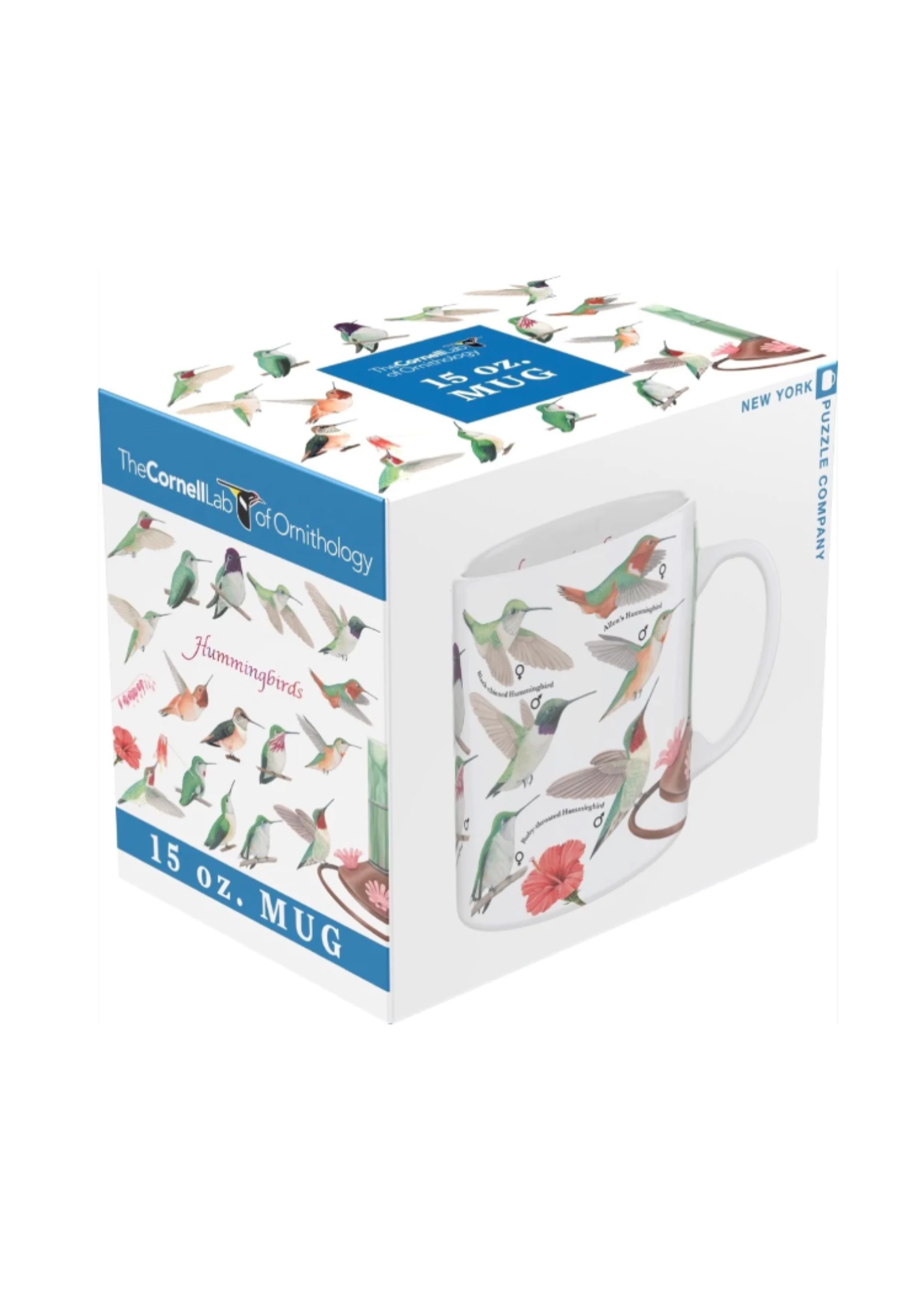 New York Puzzle Company Hunmmingbirds Mug