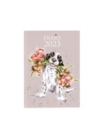 Wrendale Designs Desk Diary 2023 Blooming with Love Dog