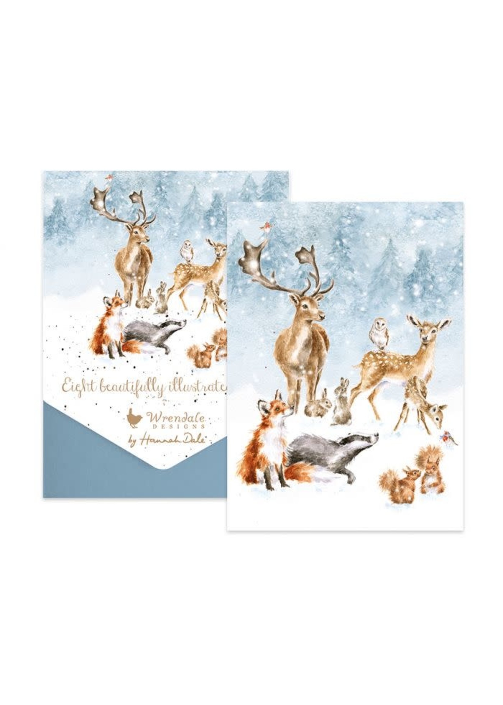 Wrendale Designs Winter Wonderland 8 Illustrated Cards