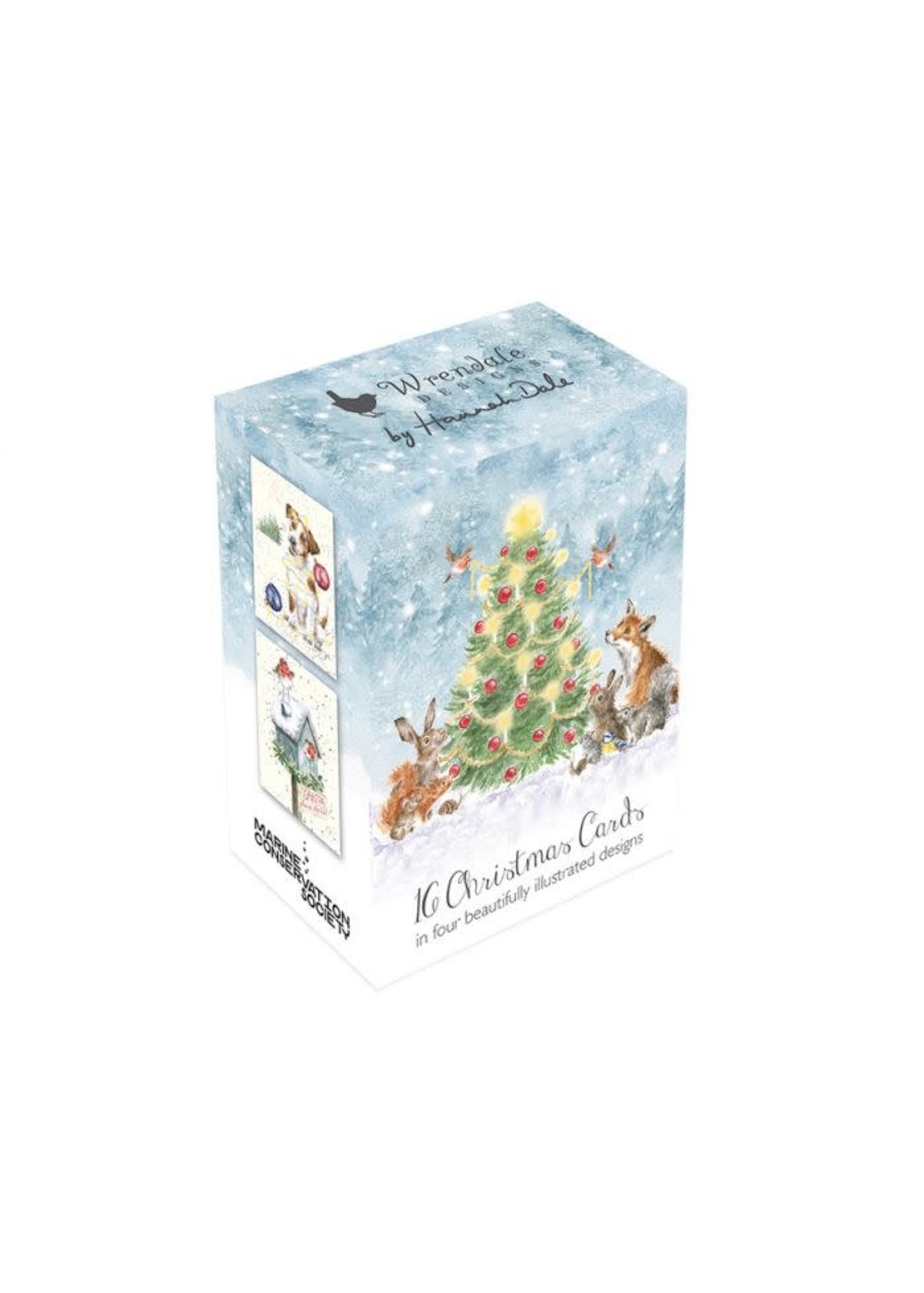Wrendale Designs Animals Christmas Tree Charity Mini Boxed Cards
