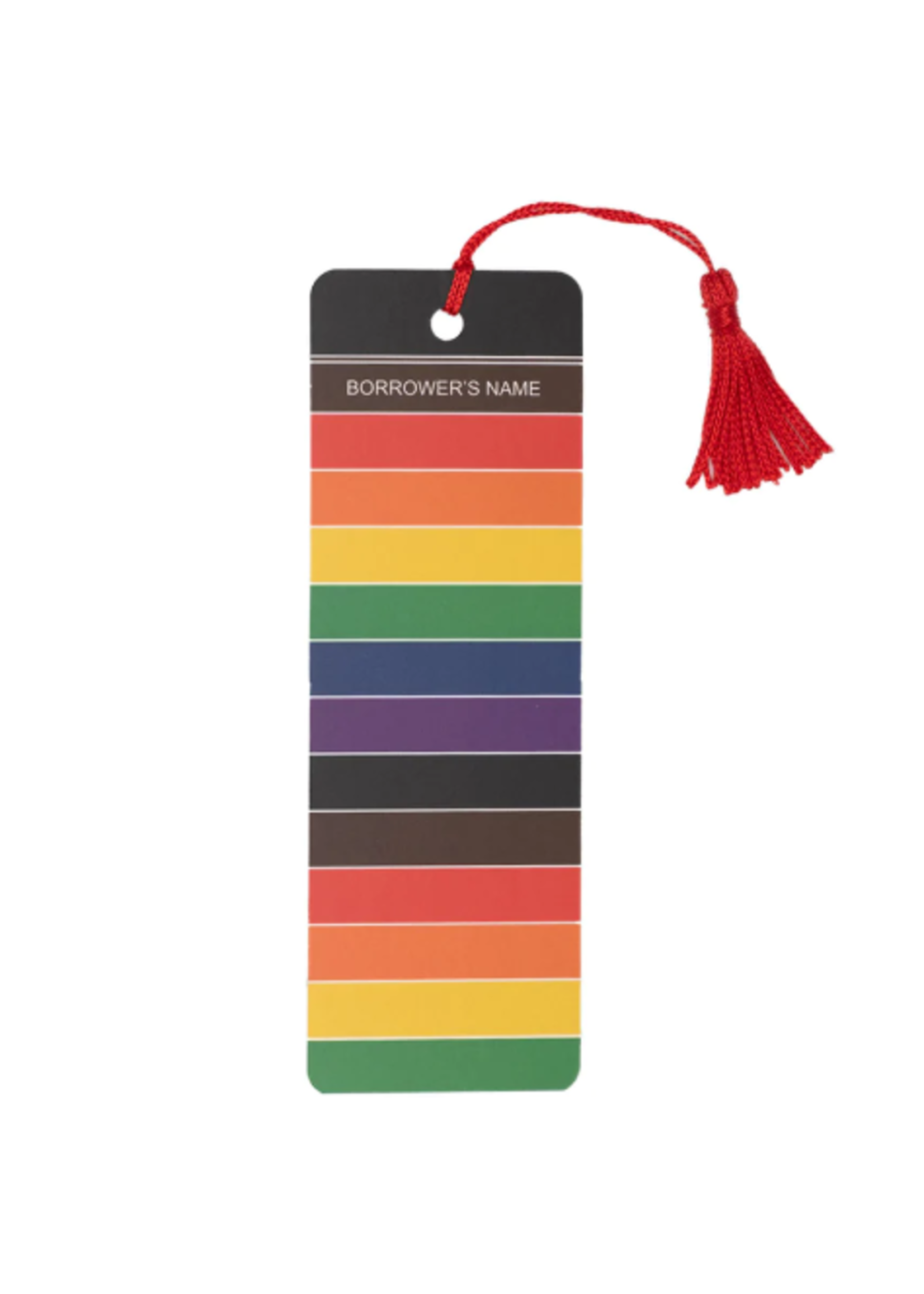 Out of Print Library Card Pride Bookmark