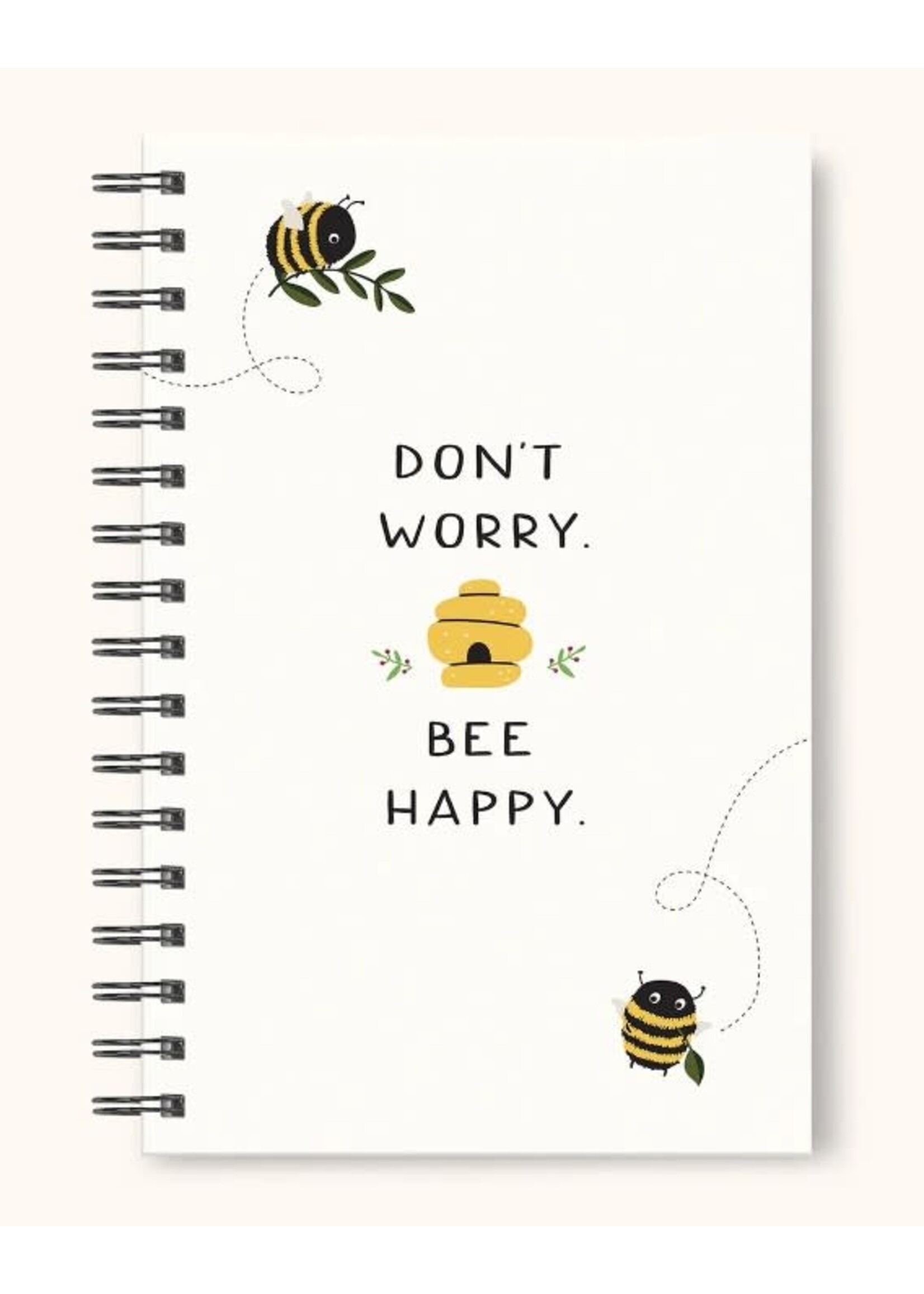 Studio Oh! Don't Worry Bee Happy Spiral Notebook
