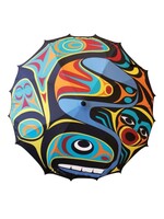 Native Northwest Pacific Umbrella - Whale by Maynard Johnny Jr.