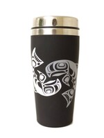 Native Northwest Stainless Steel Travel Mug - Salmon by Ryan Cranmer