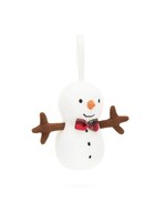Jellycat Festive Folly Snowman Plush Ornament