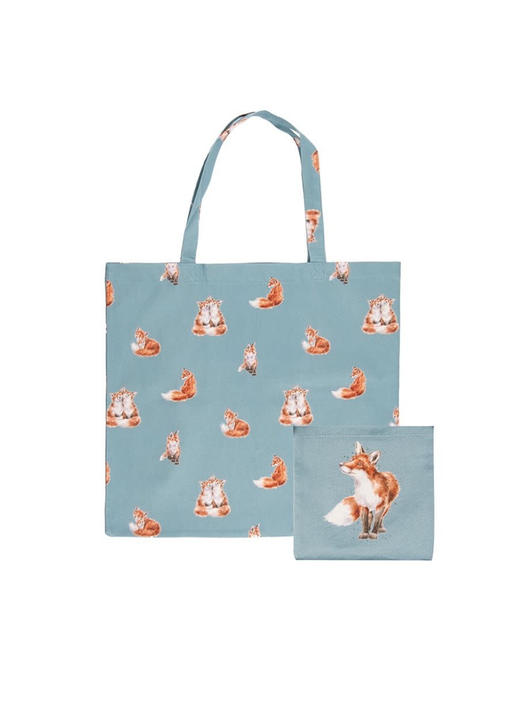 Wrendale Designs Bright Eyed and Bushy Tailed Foldable Shopping Bag Fox