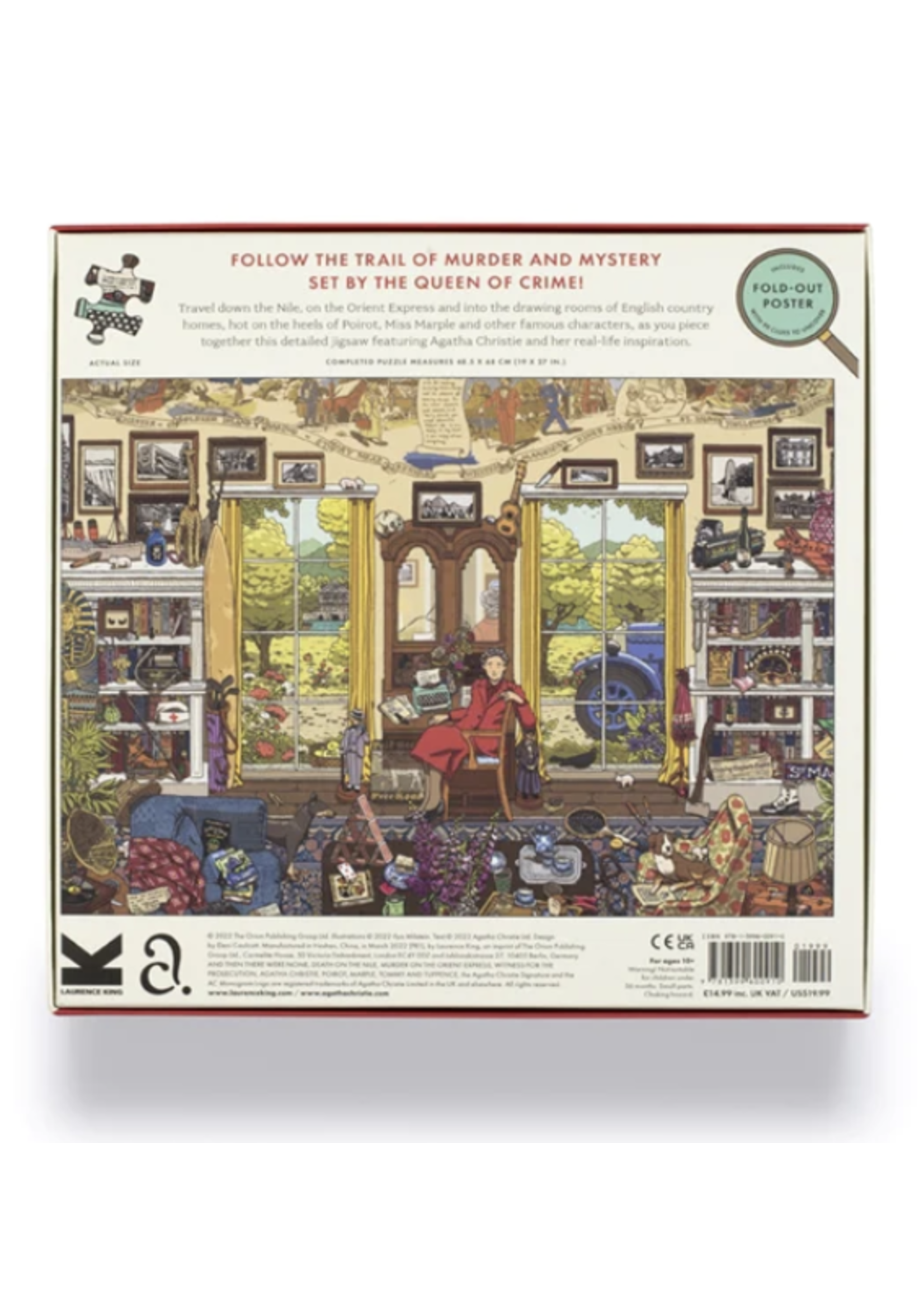 Laurence King World of Agatha Christie 1000 pieces Puzzle