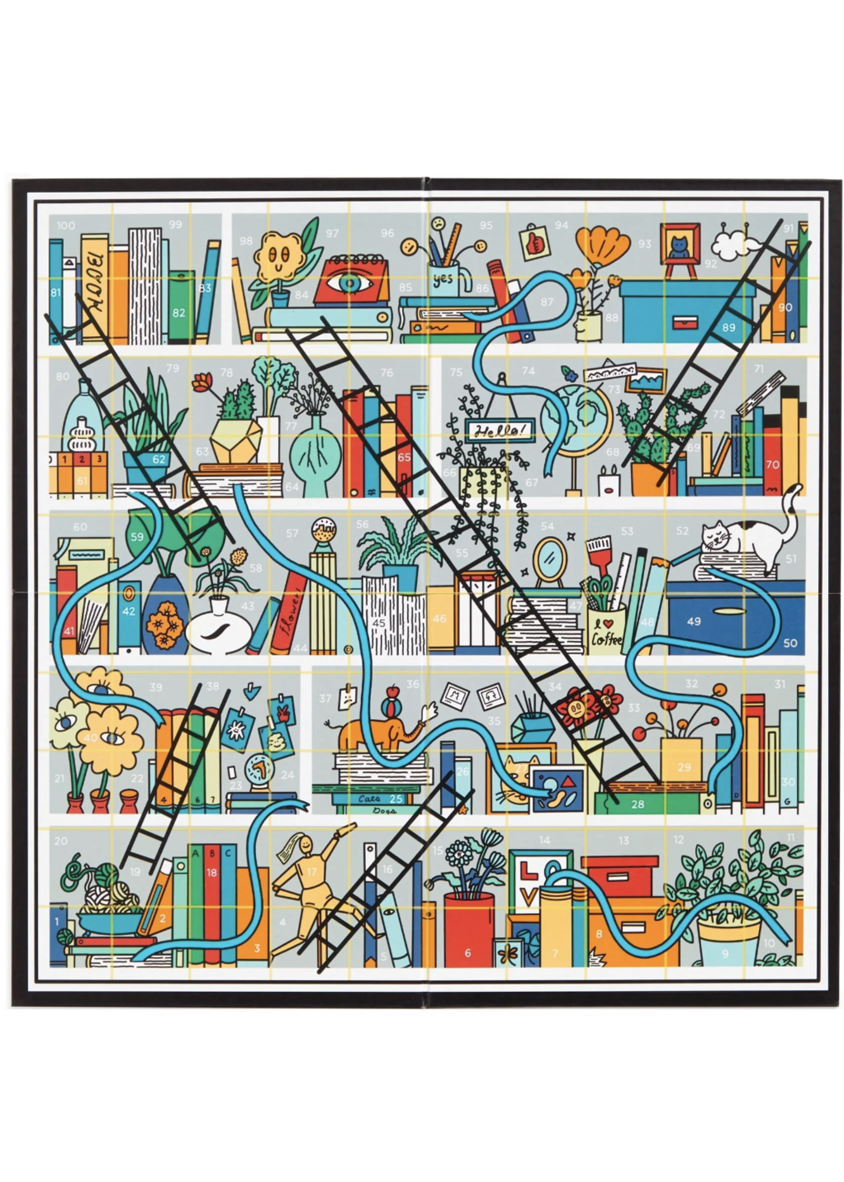 Galison Books and Ladders Game